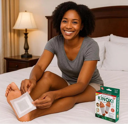 10 Patchs Détox Kinoki - Éliminez les Toxines & Retrouvez Votre Vitalité Pendant le Sommeil !