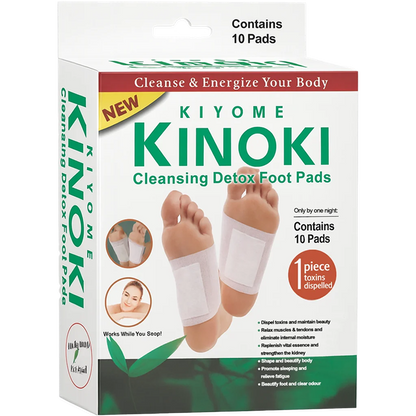 10 Patchs Détox Kinoki - Éliminez les Toxines & Retrouvez Votre Vitalité Pendant le Sommeil !