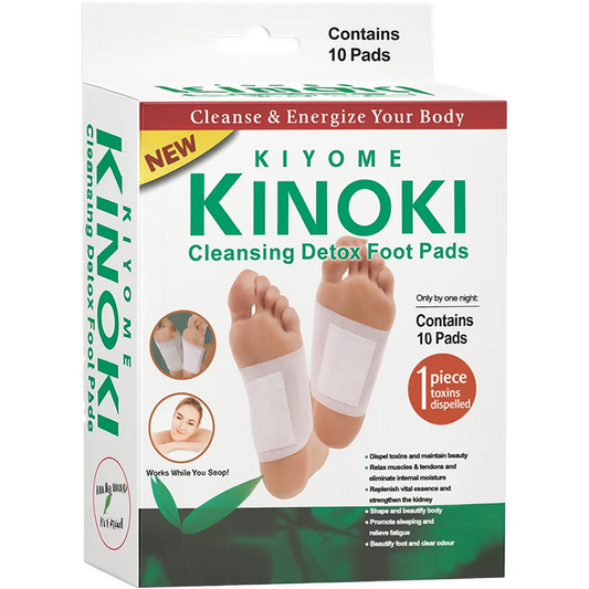 10 Patchs Détox Kinoki - Éliminez les Toxines & Retrouvez Votre Vitalité Pendant le Sommeil !
